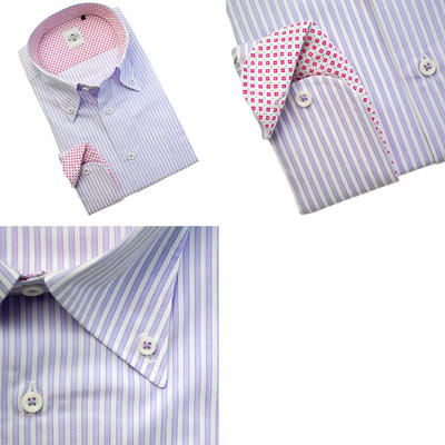 【やや細身シルエット】Bespoke Tailor GUY ボタンダウンカラードレスシャツ/Yシャツ