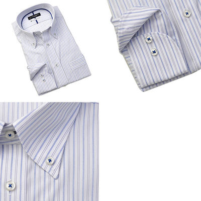 【標準シルエット】HIROKO KOSHINOHOMME ボタンダウンカラードレスシャツ/Yシャツ