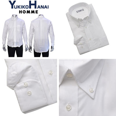 YUKIKO HANAI HOMMEボタンダウンドレスシャツ/Yシャツ