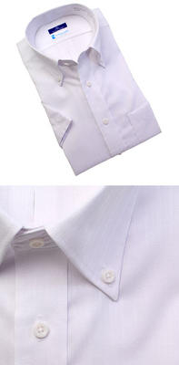 Bespoke Tailor GUY ボタンダウンカラードレスシャツ/Yシャツ スパーノクール SPANOCOOL