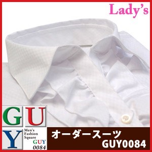 Bespoke Tailor Guy レディース スッキッパーフリルドレスシャツ ブラウス 滋賀のオーダースーツサロン ビスポーク エフワン Guy ガイ 滋賀県大津市